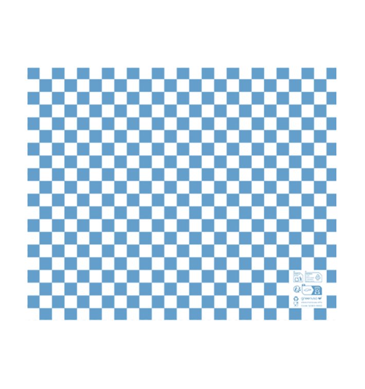 Papel Anti-Gordura “Vichy” Azul 20x24,5 cm (1.000 Uds) Papel Anti-Gordura “Vichy” Azul 20x24,5 cm (1.000 Uds)