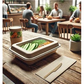 Faca pequena de Bambu 9cm em caixa (1.200 Uds)