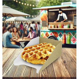 Embalagem de Cartão para Waffle 16x10cm (100 Uds)