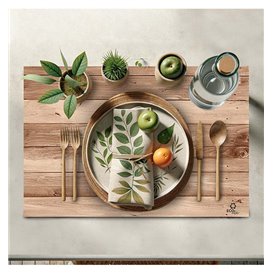 Toalhete de Mesa de Papel Kraft "Madeira" 30x40cm 40g/m² (1.000 Uds)