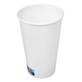 Copo de Cartão 16 Oz/500ml Branco Ø9cm (25 Uds)