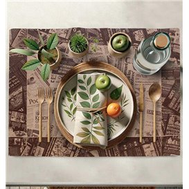 Toalhete Papel Mesa Kraft 30x40cm "Imprensa" 50g (2500 Uds)