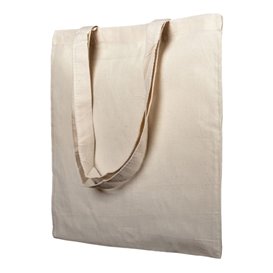 Saco Algodão com Asas Longas Bege 38x42cm (25 Uds)