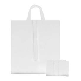 Saco Não Tecido PREMIUM Dobrável Branco 40+15x40cm (25 Uds)