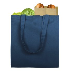 Saco Algodão com Asas Longas Azul-Marinho 38x42cm (25 Uds)
