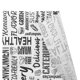 Papel Anti-Gordura “Paraules” 20x24,5 cm (1.000 Uds)