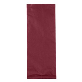 Envelopes de Talheres com Guardanapo Bordô 11x25cm (800 Uds)