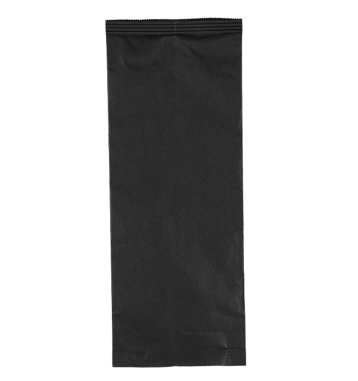 Envelopes de Talheres com Guardanapo Preto 11x25cm (100 Uds)