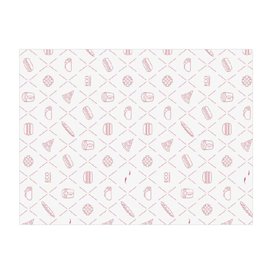 Papel Anti-Gordura Eco Vermelho 30x40cm (3.000 Uds)