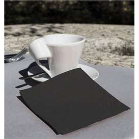 Guardanapos Papel Microdot Preto 20x20cm (100 Uds)