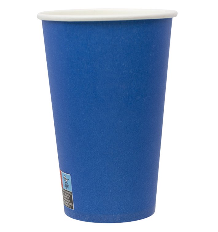 Copo de cartão “Colours” Azul 600ml Ø9,4cm (20 Uds) Copo de cartão “Colours” Azul 600ml Ø9,4cm (20 Uds)