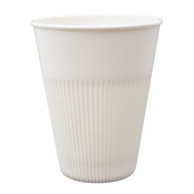 Copo PP Durável e Reutilizável Creme 355ml Ø9,6cm (25 Unidades)