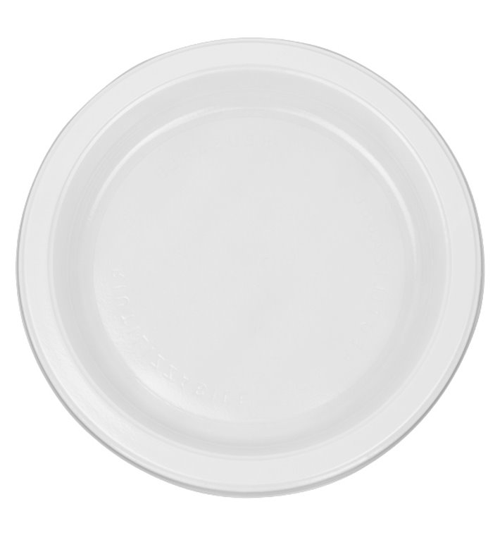Prato Reutilizável PS Raso Branco 16,5cm (650 Uds) Prato Reutilizável PS Raso Branco 16,5cm (650 Uds)