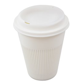 Tampa Reutilizável em PP Creme para Copo Ø9,6cm (600 Unidades)