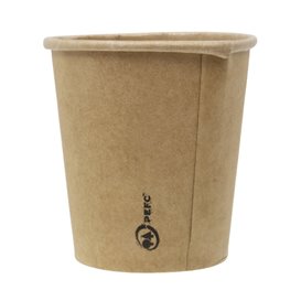 Copos de Cartão 3Oz/100ml Kraft-Kraft Ø5,8cm (50 Uds)