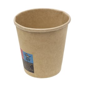 Copos de Cartão 3Oz/100ml Kraft-Kraft Ø5,8cm (50 Uds)