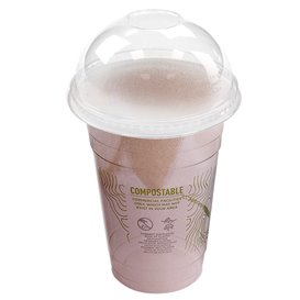 Tampa Compostável em PLA Green Stripe® Cúpula Fechada para Copos Ø9,6cm (1.000 Uds)
