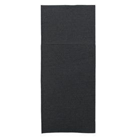 Guardanapo Canguru de Papel  Ponta-Ponta 33x40cm Preto (60 Uds)