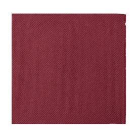Guardanapos Cocktail de Papel Ponta-Ponta 20x20cm Bordeaux (100 Uds)