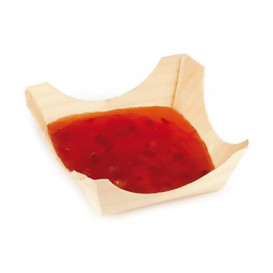 Bandeja de Folha de Pinho 60x60x25mm (100 Uds)