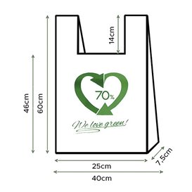 Saco Plastico Reutilizável 40x60cm 50µm (100 Uds)