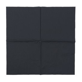 Guardanapos Papel com Rebordo 40x40cm 2C Preto (100 Uds)