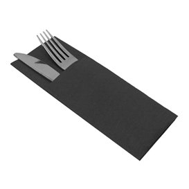 Guardanapo Canguru de Papel  Ponta-Ponta 33x40cm Preto (60 Uds)