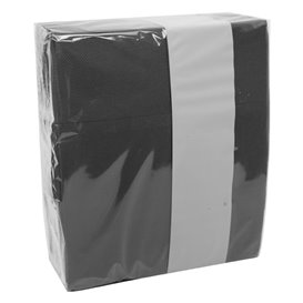 Guardanapo Canguru de Papel  Ponta-Ponta 33x40cm Preto (60 Uds)