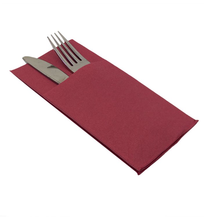 Guardanapo Canguru de Papel Ponta-Ponta 40x40cm Bordeaux (480 Uds) Guardanapo Canguru de Papel Ponta-Ponta 40x40cm Bordeaux (480 Uds)