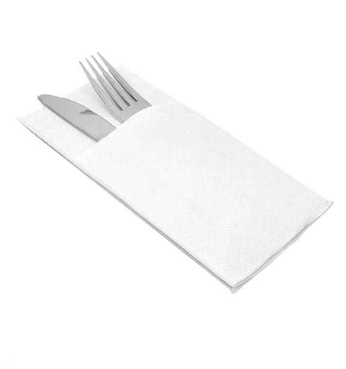 Guardanapo Canguru de Papel Ponta-Ponta 40x40cm Branco (30 Uds) Guardanapo Canguru de Papel Ponta-Ponta 40x40cm Branco (30 Uds)
