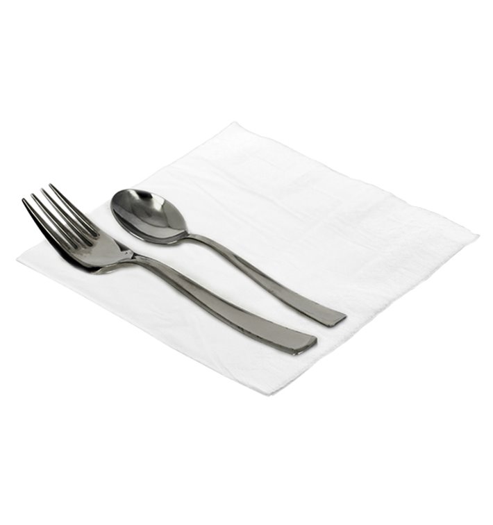 Guardanapos de Papel com Rebordo 40x40cm1C Branco (200 Uds) Guardanapos de Papel com Rebordo 40x40cm1C Branco (200 Uds)