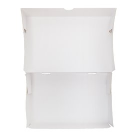 Caixa de Cartão Kraft Pastelaria Branca 17,5x11,5x4,7cm 250g (20 Uds)