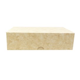 Caixa de Cartão Kraft Pastelaria Branca 17,5x11,5x4,7cm 250g (20 Uds)