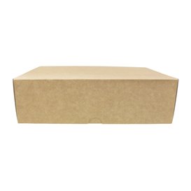 Caixa de Cartão Kraft Pastelaria Branca 20,4x15,8x6cm 1kg (260 Uds)
