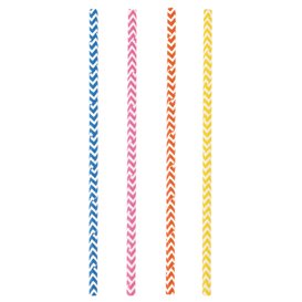 Palhinha Direita Papel Cores Ø8mm 40cm (3.000 Uds)