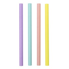 Palhinha Direita Papel Cores Ø1,2cm 20cm (50 Uds)