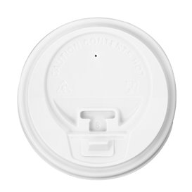 Tampa Perfurada Plástico PS Branco Ø8,0cm (1000 Uds)