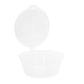 Copo Redonda Bisagra APET Transparente 80ml (450 Uds)