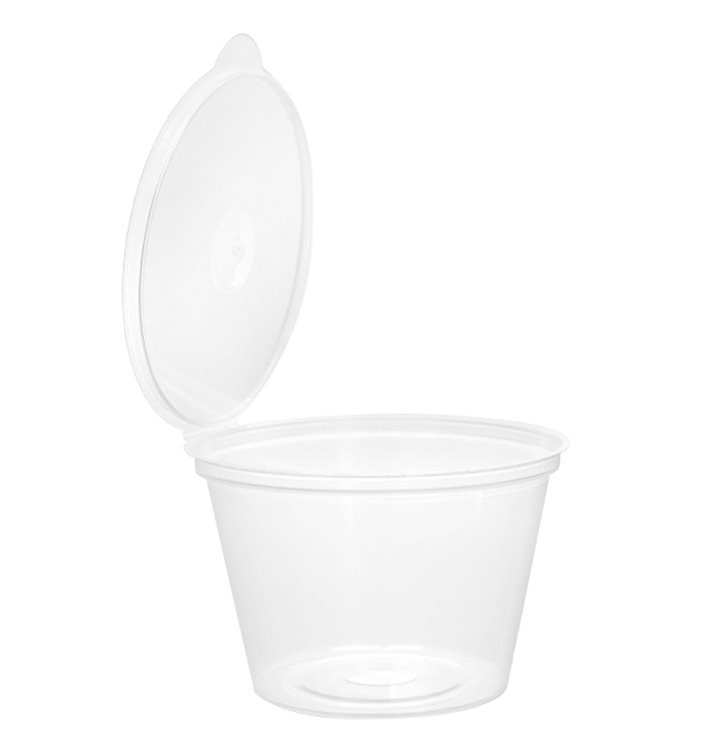 Copo Redonda Bisagra APET Transparente 125ml (405 Uds) Copo Redonda Bisagra APET Transparente 125ml (405 Uds)