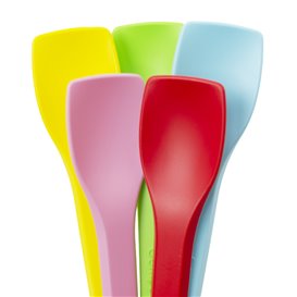Colher de Gelado Cores CPLA 10cm (100 Uds)