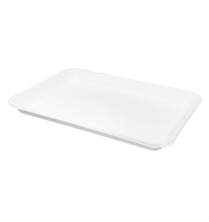 Bandeja de Cana-de-Açúcar Branca 24,5x17,5cm (500 Uds) Bandeja de Cana-de-Açúcar Branca 24,5x17,5cm (500 Uds)