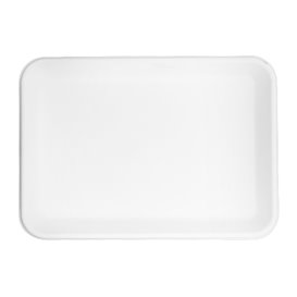 Bandeja de Cana-de-Açúcar Branca 22,5x16cm (50 Uds)