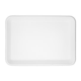 Bandeja de Cana-de-Açúcar Branca 24,5x17,5cm (500 Uds)