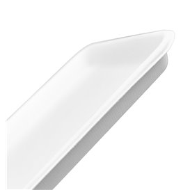 Bandeja de Cana-de-Açúcar Branca 24,5x17,5cm (50 Uds)