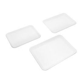 Bandeja de Cana-de-Açúcar Branca 22,5x16cm (50 Uds)
