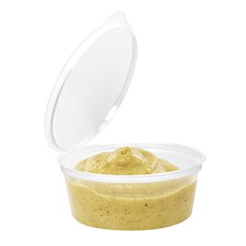 Copo Redonda Bisagra APET Transparente 80ml (450 Uds)