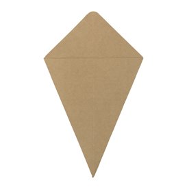 Cone de Papel Kraft 19,5cm 100g (500 Uds)