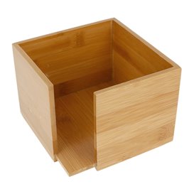 Porta-Guardanapos Cocktail de Bambu 13,5x13,5x10cm (1 Ud)