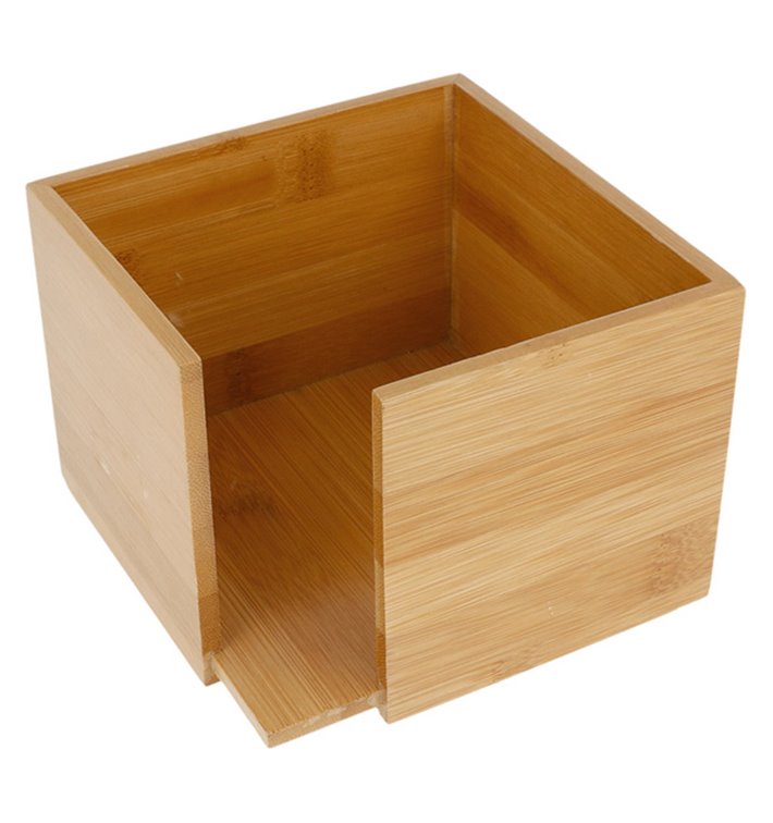 Porta-Guardanapos Cocktail de Bambu 13,5x13,5x10cm (1 Ud) Porta-Guardanapos Cocktail de Bambu 13,5x13,5x10cm (1 Ud)