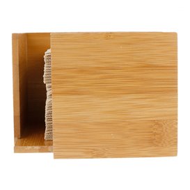 Porta-Guardanapos Cocktail de Bambu 13,5x13,5x10cm (1 Ud)